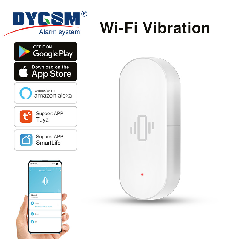 Smart Home Wiz - Tuya WiFi Titreşim Sensörü, Hassas Algılama,