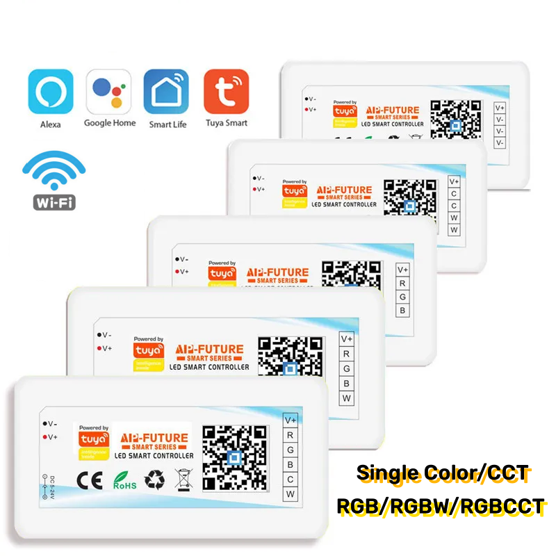 Smart Home Llm - Tuya WiFi akıllı kontrolör DC5-24V tek