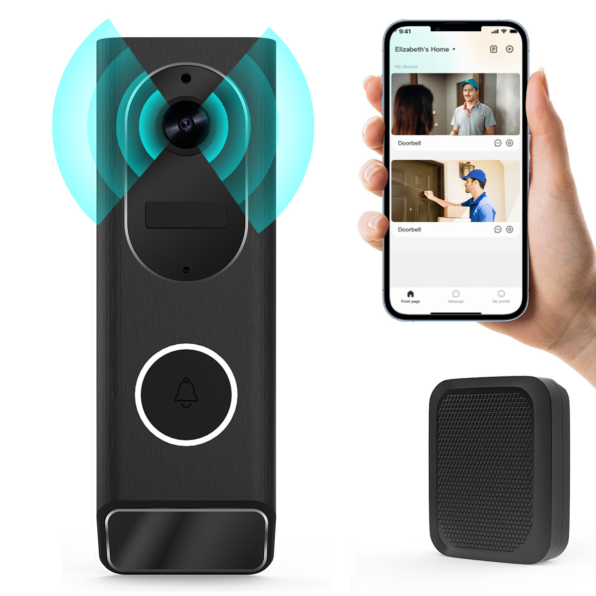 Smart Home Video Doorbell Enhanced Security With Smart Doorbell - S7 1080P kablosuz Video kapı zili