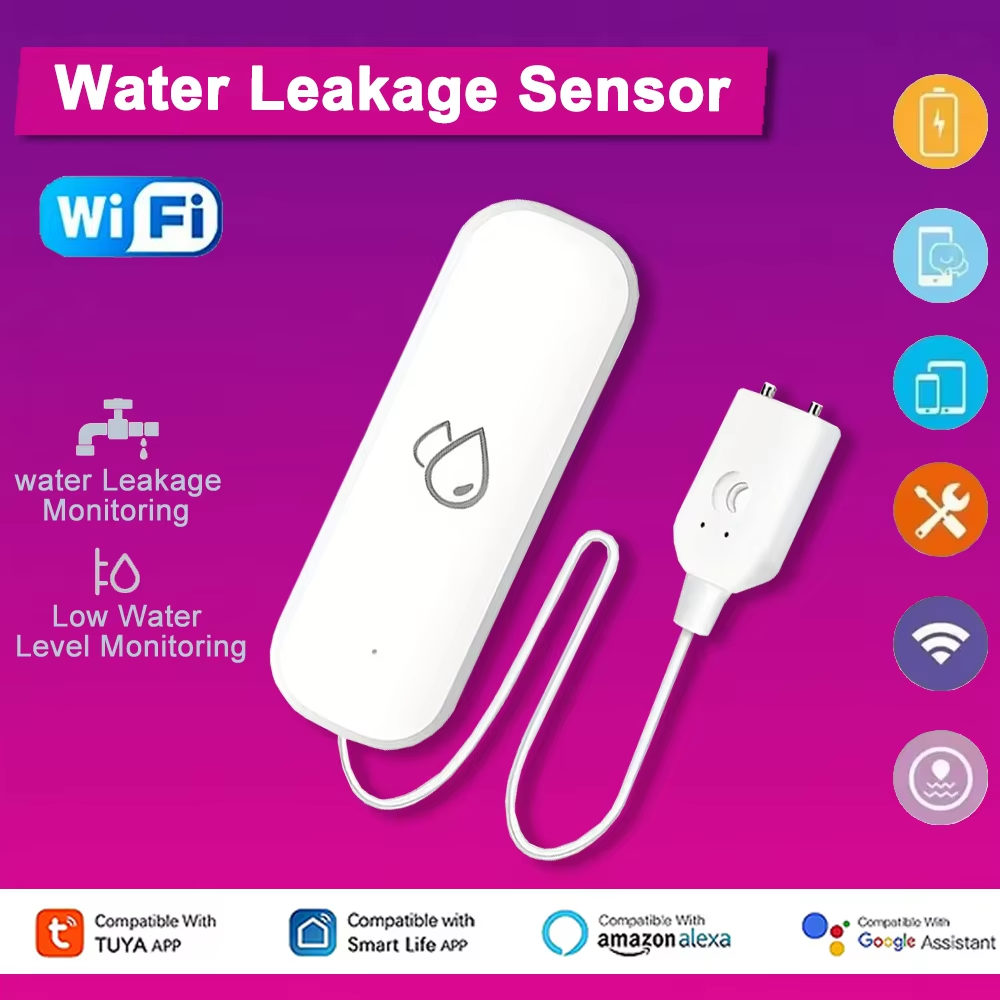 Smart Home Wiz - Tuya WiFi Su Kaçağı Alarm Sensörü