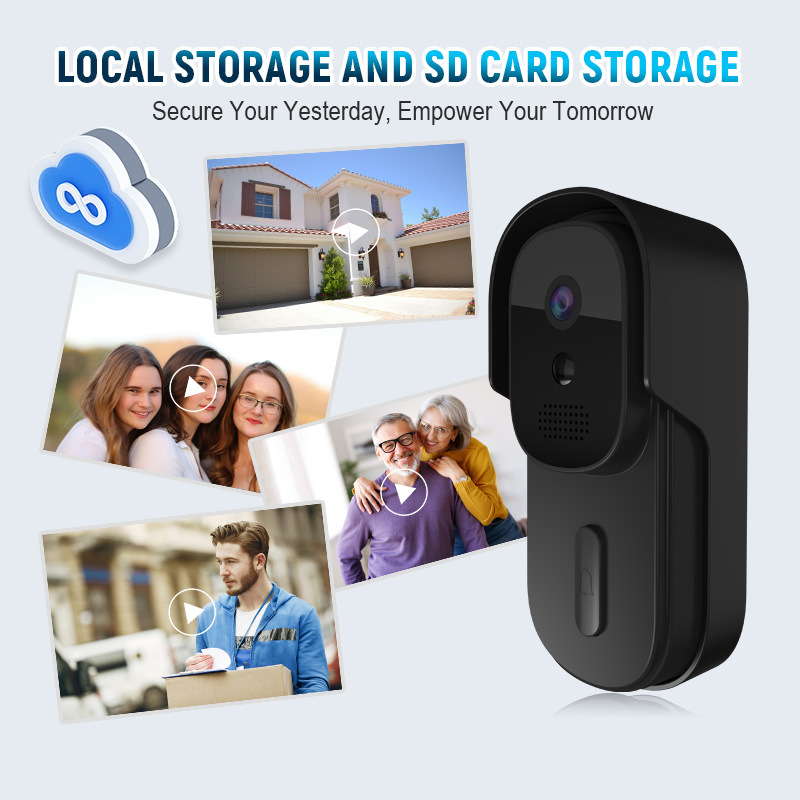 Smart Home Video Doorbell Enhanced Security With Smart Doorbell - Tuya Görüntülü Kapı Zili 2MP Su
