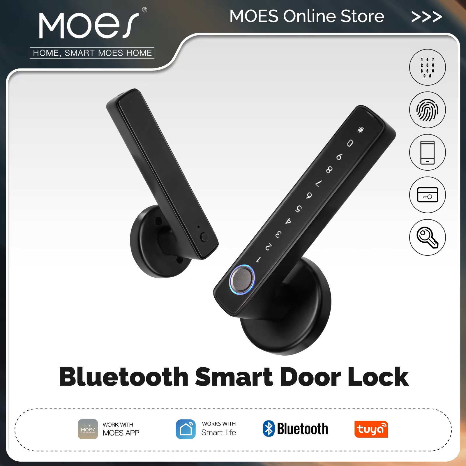 Smart Door Lock - MOES Tuya Bluetooth Akıllı Parmak İzi