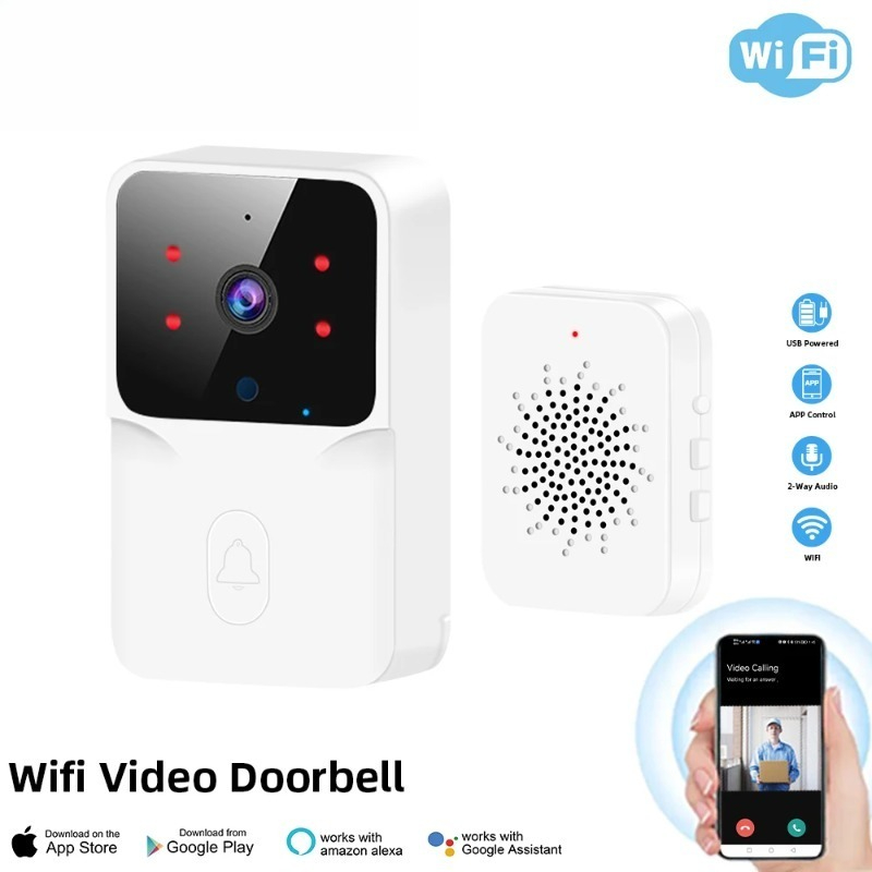 Smart Home Video Doorbell Enhanced Security With Smart Doorbell - Akıllı ev wifi kapı zili hd