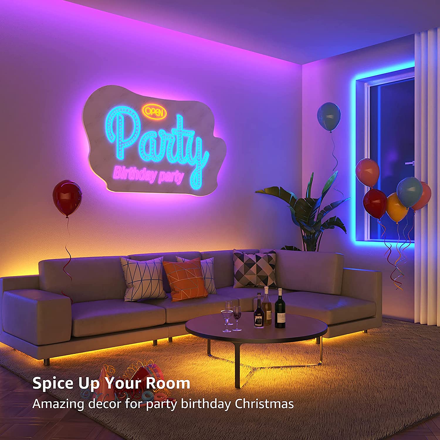 Akıllı LED şerit işıklar RGB 5 - Smart Home Llm incelemesi ve fiyatı
