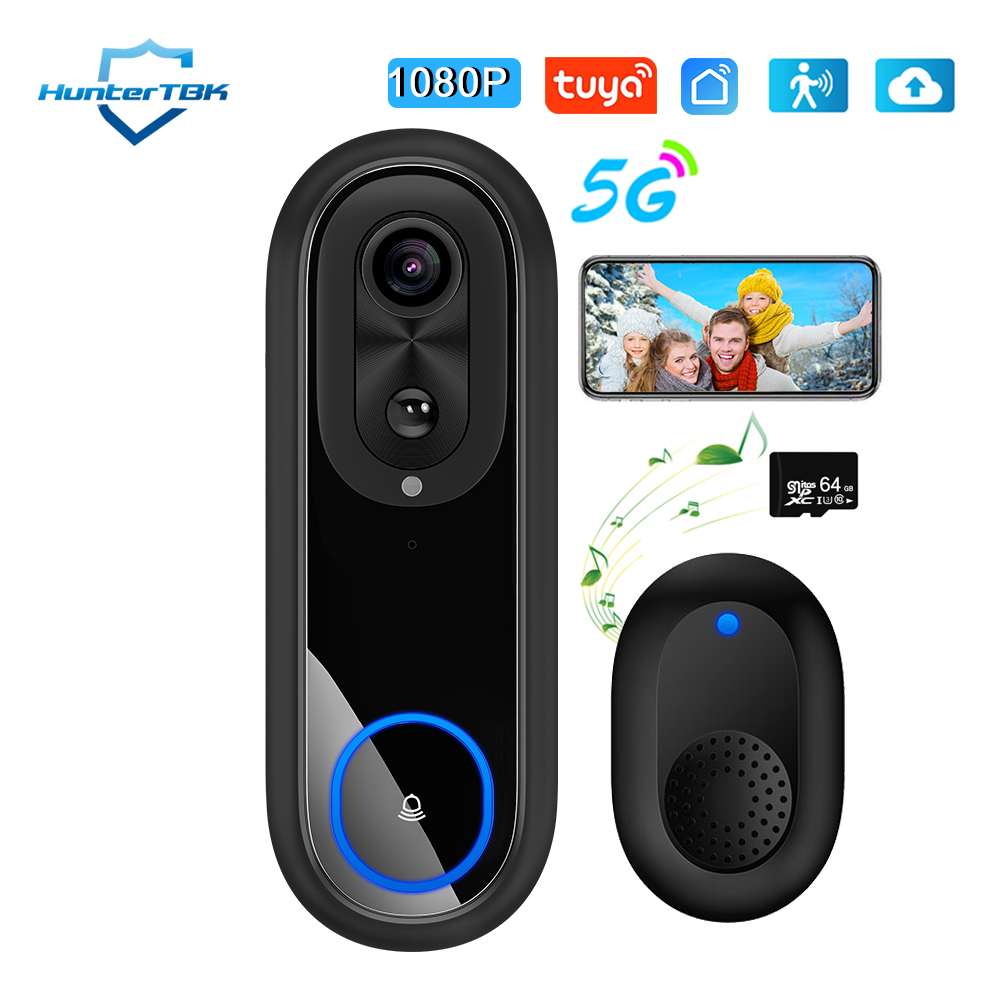 5G 2.4G WiFi Video Kapı Zili 1 - Smart Home Battery Camera incelemesi ve fiyatı