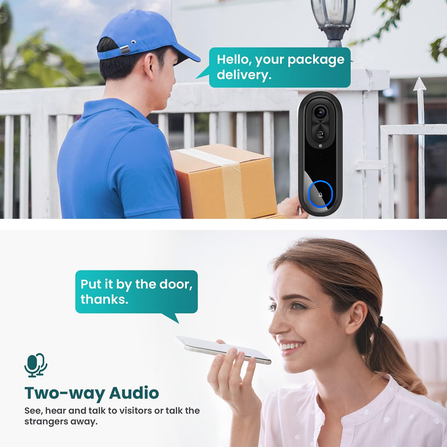 5G 2.4G WiFi Video Kapı Zili 1 - Smart Home Battery Camera incelemesi ve fiyatı