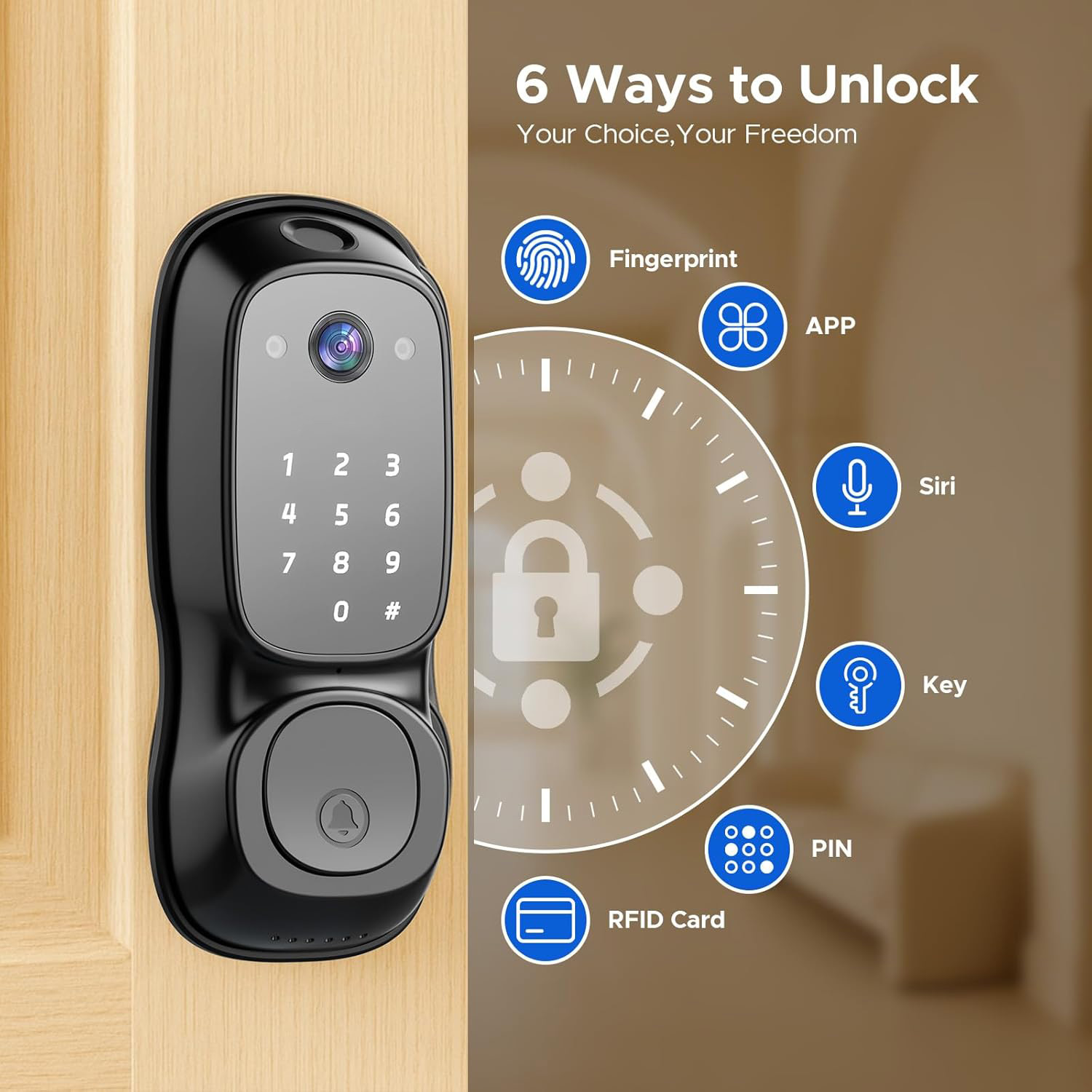 Tuya Wifi Akıllı Kapı Kilidi ‎ - Smart Door Lock incelemesi ve fiyatı