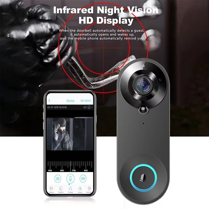 HD 1080P Akıllı Kablosuz Kapı  - Smart Home Video Doorbell Enhanced Security With Smart Doorbell incelemesi ve fiyatı