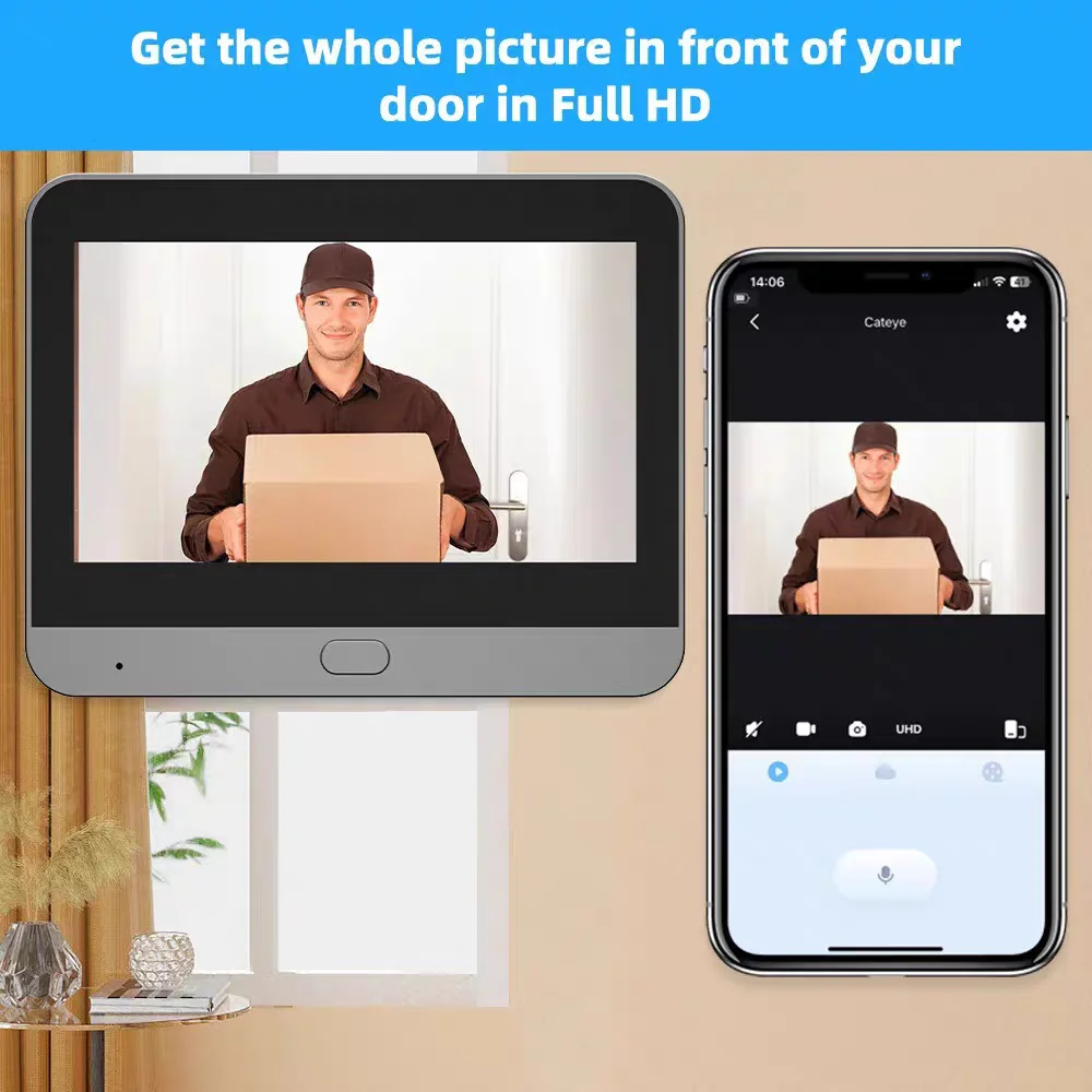 Tuya Smart 5MP Kapı Gözetleme  - Smart Home Video Doorbell Enhanced Security With Smart Doorbell incelemesi ve fiyatı