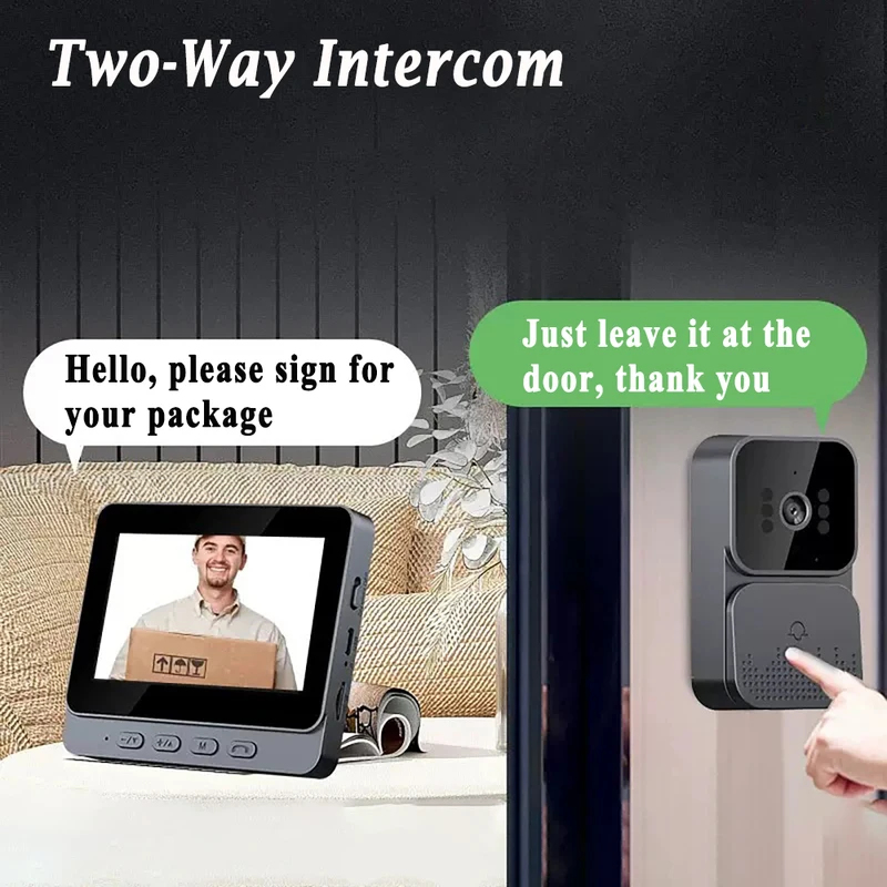 Akıllı WiFi 2.4G Kablosuz Kapı - Smart Home Video Doorbell Enhanced Security With Smart Doorbell incelemesi ve fiyatı