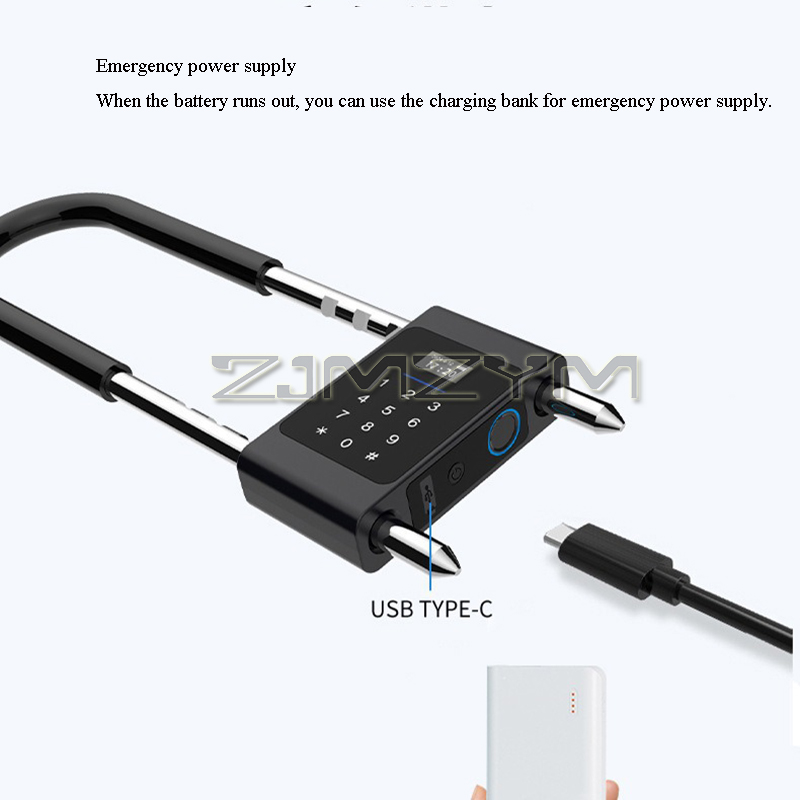 Parmak İzi U Tipi Kilit Elektr - Smart Door Lock incelemesi ve fiyatı