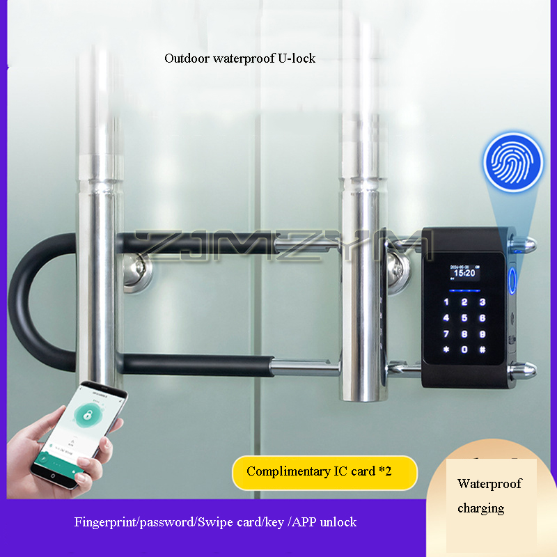 Parmak İzi U Tipi Kilit Elektr - Smart Door Lock incelemesi ve fiyatı