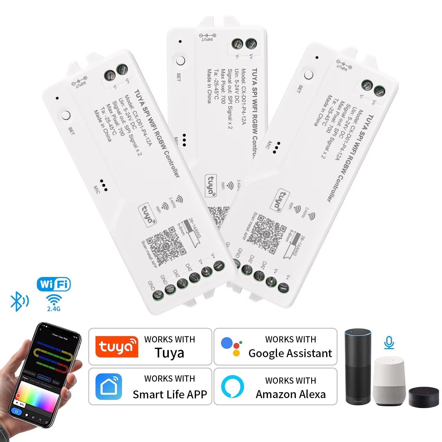 Tuya Wifi LED SPI RGBIC RGBWIC - Alexa Compatible Bulb incelemesi ve fiyatı