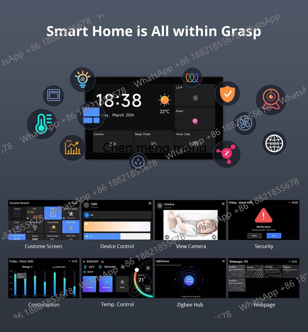 NSPanel Pro 120/86 Akıllı Ev K - Smart Home Touchscreen Control Panel incelemesi ve fiyatı