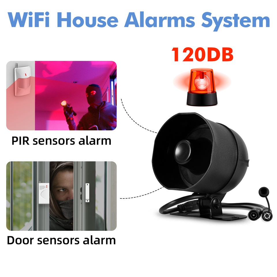 KERUI 120db Siren Alarm Sistem - Smart Home Kits incelemesi ve fiyatı