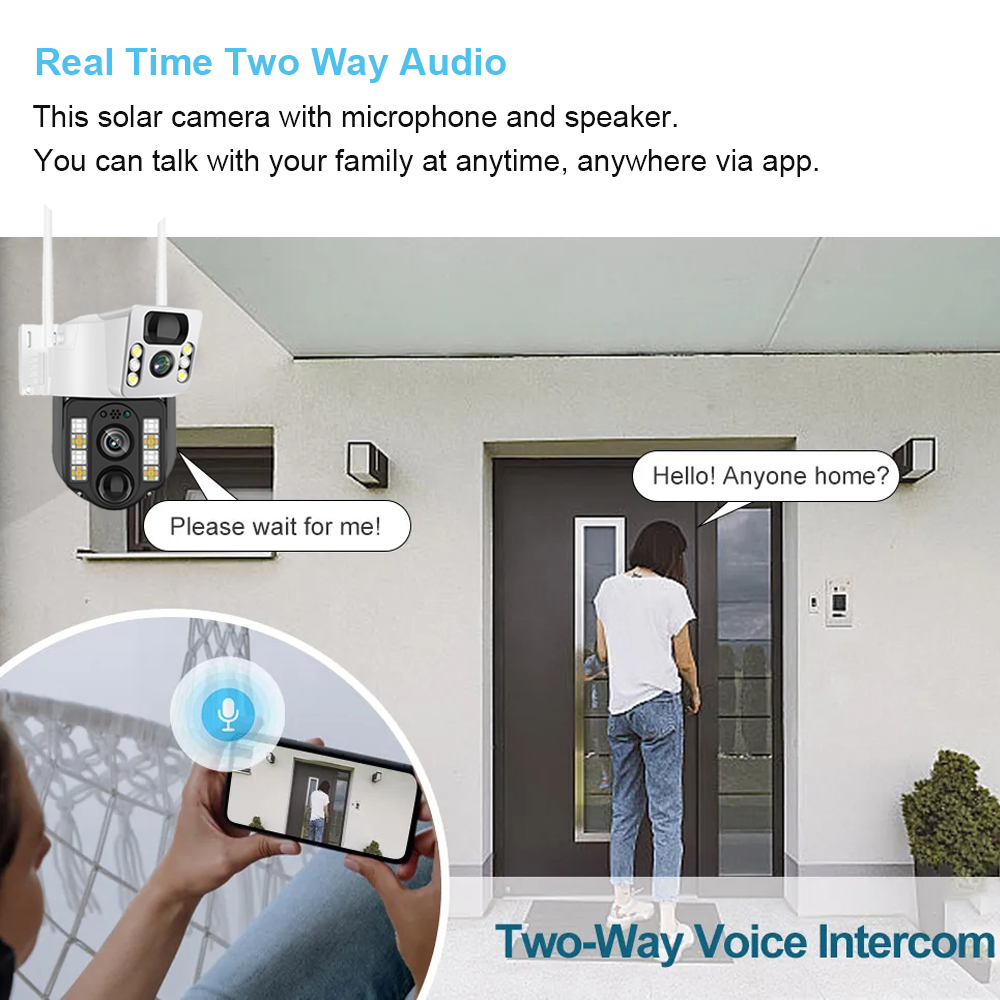 WiFi/4G güneş kamera IP CCTV g - Smart Home Battery Camera incelemesi ve fiyatı