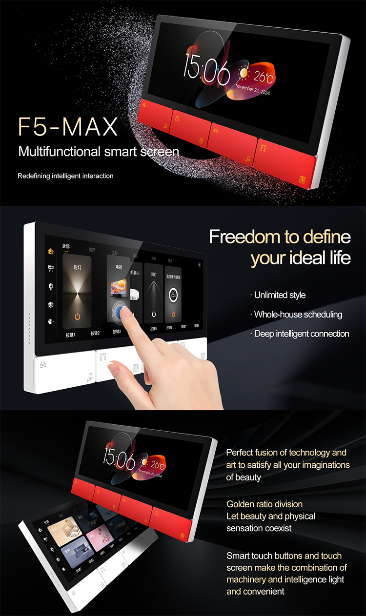 2025 Akıllı Ev Zigbee Ağ Geçid - Smart Home Touchscreen Control Panel incelemesi ve fiyatı