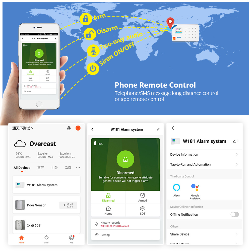 KERUI Güvenlik Alarm Sistemi K - Smart Home Kits incelemesi ve fiyatı