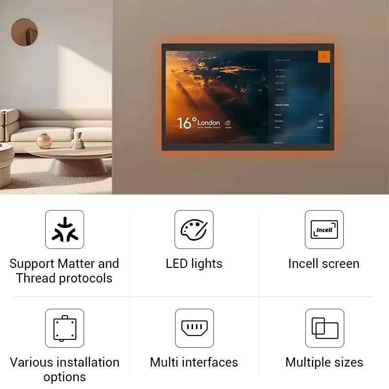10.1 15.6 İnç Manuel Android I - Smart Home Touchscreen Control Panel incelemesi ve fiyatı
